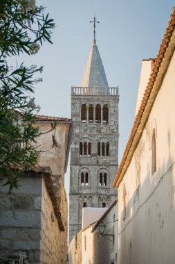 Eski şehir Rab, Hırvatistan Island ünlü için onun dört çan kulelerinin