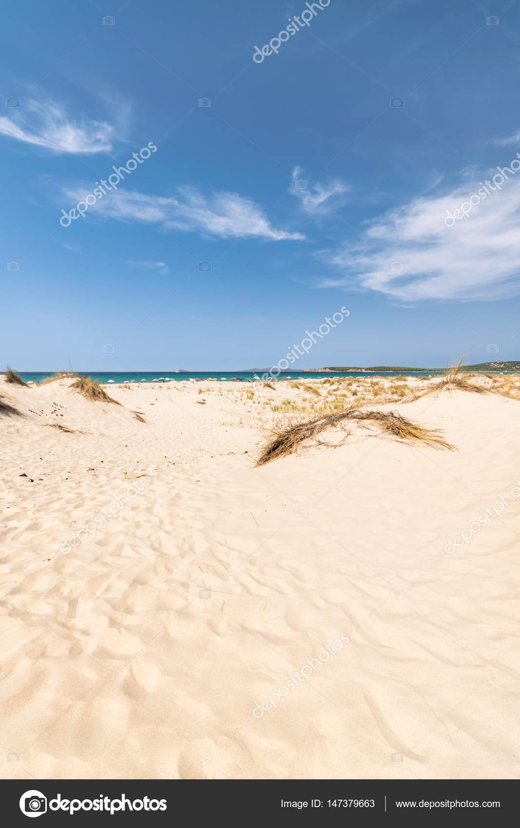 La Spiaggia Di Le Dune Porto Pino Sardegna Italia Foto