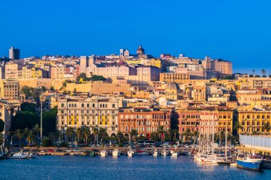 Görünüm Cagliari, Sardunya, İtalya.