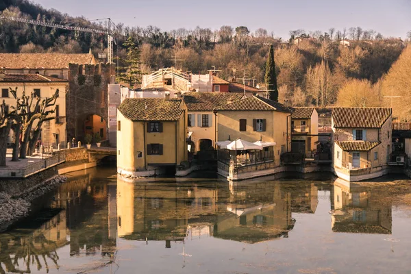 Borghetto in the province of Verona. The buildings were built on