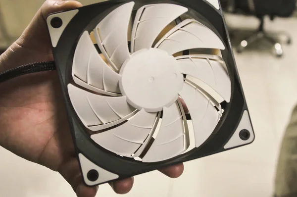 Computer fan in a modern factory. — Stock Photo, Image