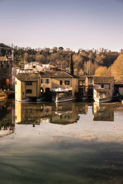 Borghetto in the province of Verona. The buildings were built on