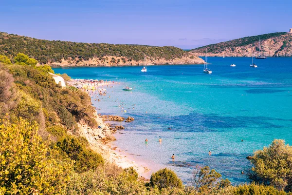 Tuerredda, una de las playas más bellas de Cerdeña . — Foto de Stock