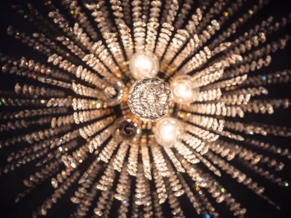 Detail of a crystal chandelier. — Stock Photo, Image