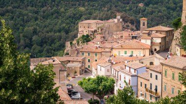 Sorano, bir kasaba bir tüf kayaya inşa çoğu durağındayım biridir
