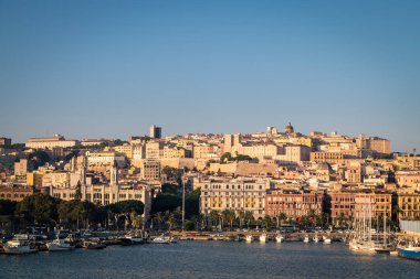 Görünüm Cagliari, Sardunya, İtalya.