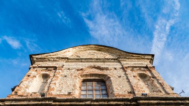 Ayrıntı antik bir Barok İtalyan Kilisesi.