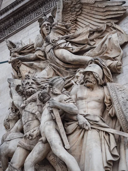 Détail des statues placées sur les quatre côtés du triomphe — Photo