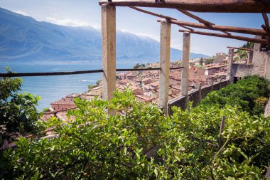 Limone sul Garda, İtalya için eski limon ev.