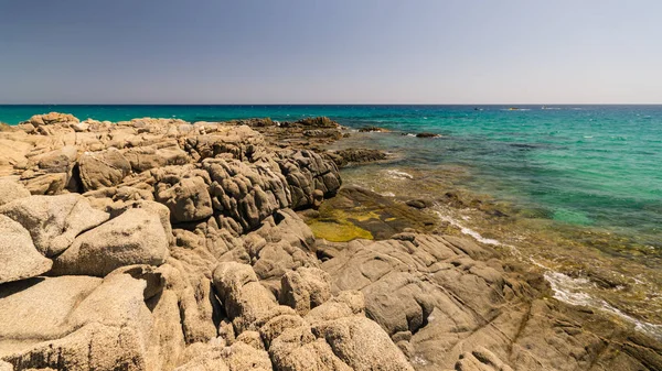 Panorama of Chias kyst, Sardinien, Italien . - Stock-foto