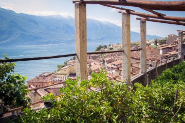 Limone sul Garda, İtalya için eski limon ev.