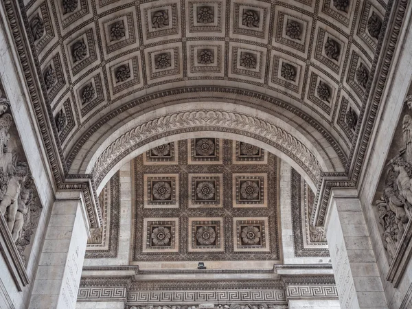 Detail of the Arc de Triomphe in Paris. — Stock Photo, Image