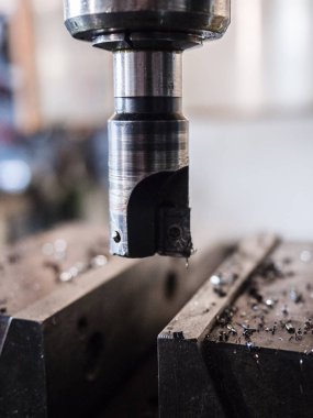 Bir değirmen kesicisinin aracının ayrıntıları.