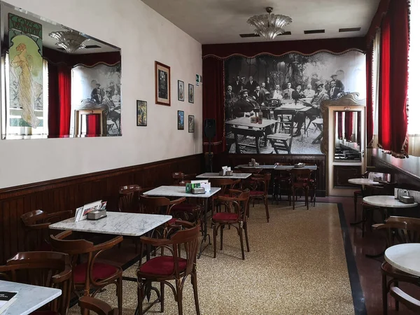 Villafranca Itália Dezembro 2019 Interior Café Fantoni Dos Cafés Mais — Fotografia de Stock