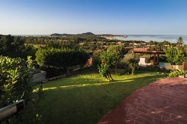 Cape Carbonara Panorama Sunset Famous Tourist Resort Villasimius Sardinia Italy — Stock Photo, Image