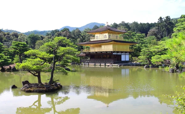Hoofdgebouw Van Tempel Van Kinkakuji Ook Bekend Als Golden Pavilion — Stockfoto