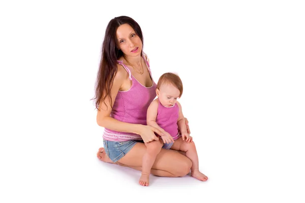 Máma a dítě dívka — Stock fotografie