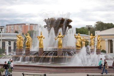 31 Ağustos 2016. Rusya, Moskova, Vdnh. dostluk halkların Çeşmesi