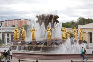 31 Ağustos 2016. Rusya, Moskova, Vdnh. dostluk halkların Çeşmesi