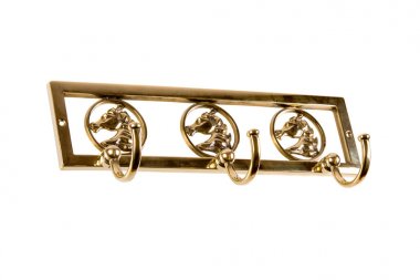 Beyaz bir arka plan üzerinde Vintage ceket kanca