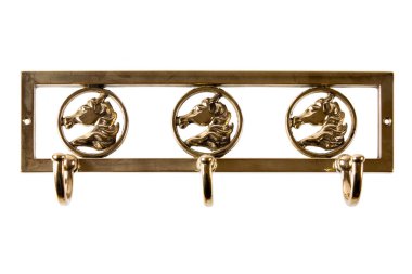 Beyaz bir arka plan üzerinde Vintage ceket kanca