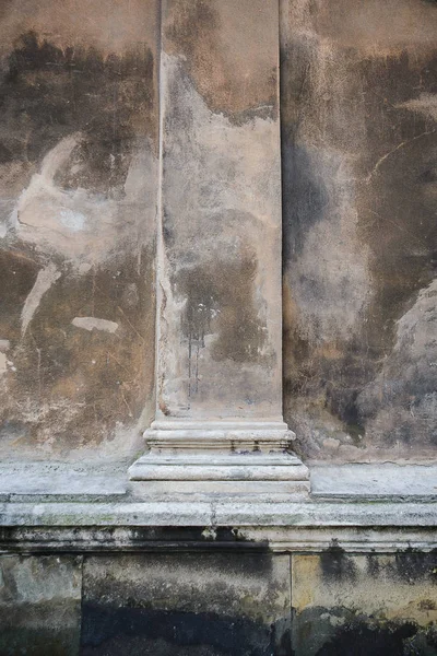 Σκούρο Τσιμεντένιο Τοίχο Κενό Εσωτερικό Αφηρημένη Υφή Φόντου — Φωτογραφία Αρχείου