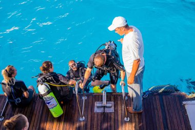 Dalış ekibi eğitim