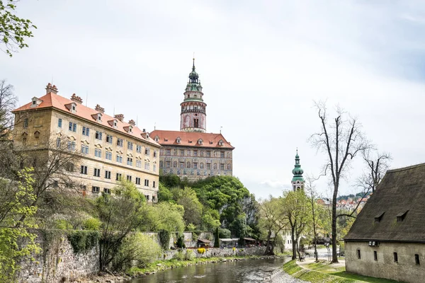 Zabytkowy zamek w Czeskim Krumlowie, południowych Czechach — Zdjęcie stockowe