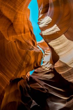 Antilop Kanyonu'kumtaşı. Arizona doğası