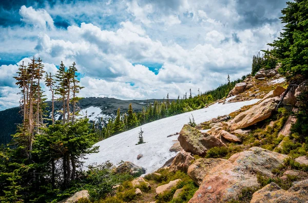 Ghiacciai sulle cime delle Montagne Rocciose. Colorado State, Stati Uniti — Foto Stock