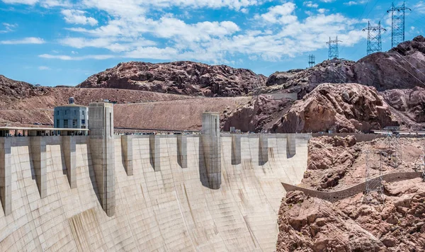 Producción de electricidad en Estados Unidos. Presa Hoover — Foto de Stock