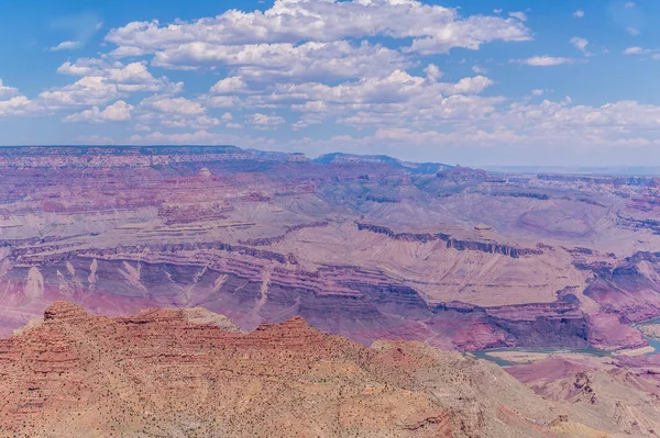 Мальовнича Панорама Гранд Каньйон Арізоні Сша Пісковика Скелі Синє Небо — стокове фото