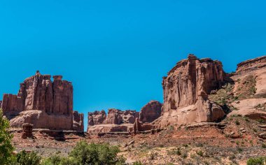 Cliffs Park Caddesi. Arches National Park, Utah, Amerika