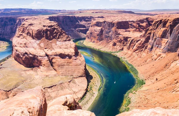 Curva pintoresca del río Colorado en Arizona. Cañones de los Estados Unidos — Foto de Stock