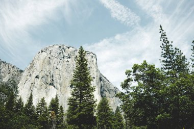 El Capitan Rock. Doğal cazibe Yosemite Milli Parkı, Kaliforniya, ABD