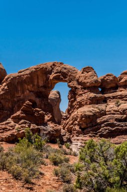 Utah için seyahat. Arches National Park. Moab çöle taş kemer