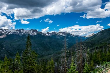 Rocky Dağları'nda yaz. Rocky Mountain National Park, Colorado, Amerika Birleşik Devletleri