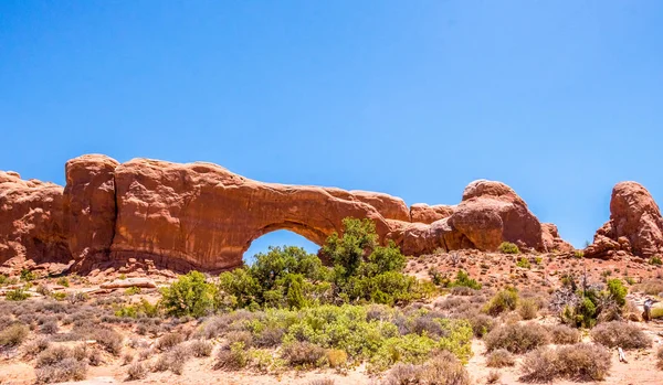 Пустеля Моава Штат Юта Сша Камінь Природний Вікнами — стокове фото