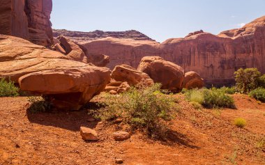 Taş anıt Vadisi engeller. Vahşi Batı ABD doğası. Arizona