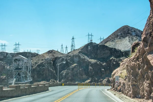 Snelweg Nevada Reis Naar Hoover Elektriciteitscentrale Nevada Verenigde Staten — Stockfoto