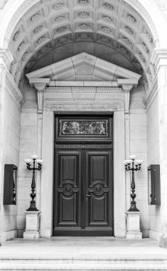 Almanya'nın antik mimari. Lüks bir Antik Bina kapısı