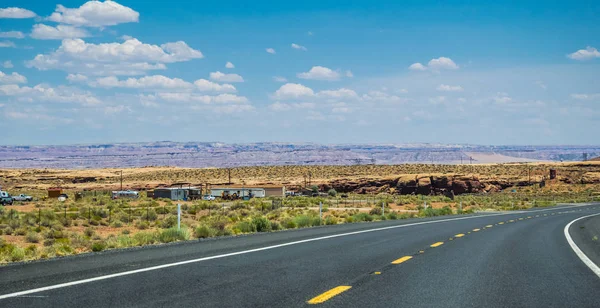 Дорога Пустыне Путешествие Резервации Навахо Аризоне — стоковое фото