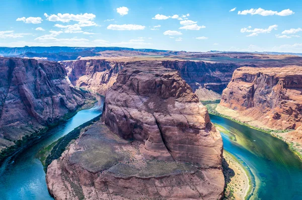 Glenn Canyon Colorado River Banda Herradura Gorge Atracciones Turísticas Arizona — Foto de Stock