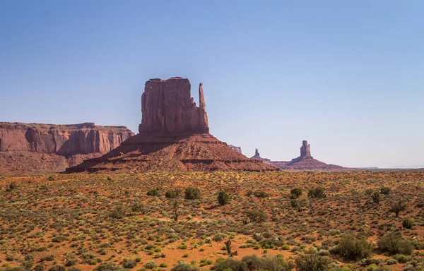 Torkan Southwesten Usa Öknen Vegetation Arizona Och Klippor Monument — Stockfoto