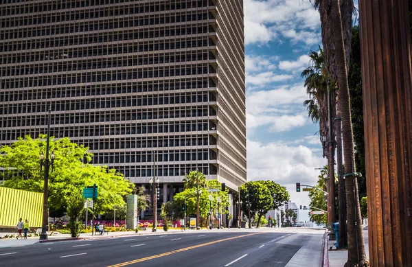 Building of the federal court in Los Angeles, California. Business center of the city