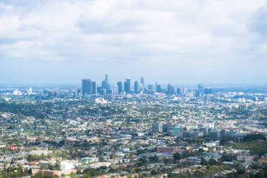 Los Angeles şehir panoraması. California iş merkezi