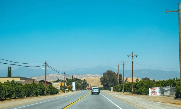 Живописное Шоссе Сьерра Неваде Сельскохозяйственные Угодья Калифорнии — стоковое фото