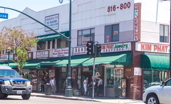 Los Angeles Kalifornien Usa Juli 2017 Stadsdelen Chinatown Los Angeles — Stockfoto