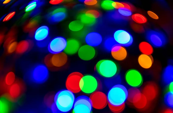Luminoso Sfondo Festivo Brillanti Lampadine Colorate — Foto Stock
