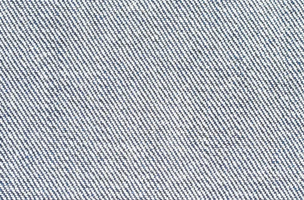 Licht Blauwe Klassieke Gestikte Jeans Stof Textuur Van Linnen Doek — Stockfoto